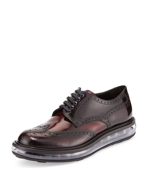 prada wingtip dress shoes|Prada Wingtip Derby (Men) .